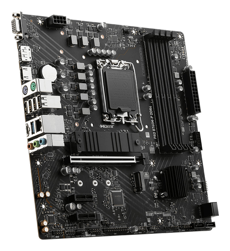 MSI PRO B760M-P DDR4 Motherboard Intel B760 LGA 1700 micro ATX