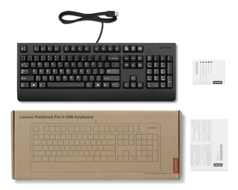 Lenovo Preferred Pro II Tastatur Heimbüro USB Deutsch Schwarz