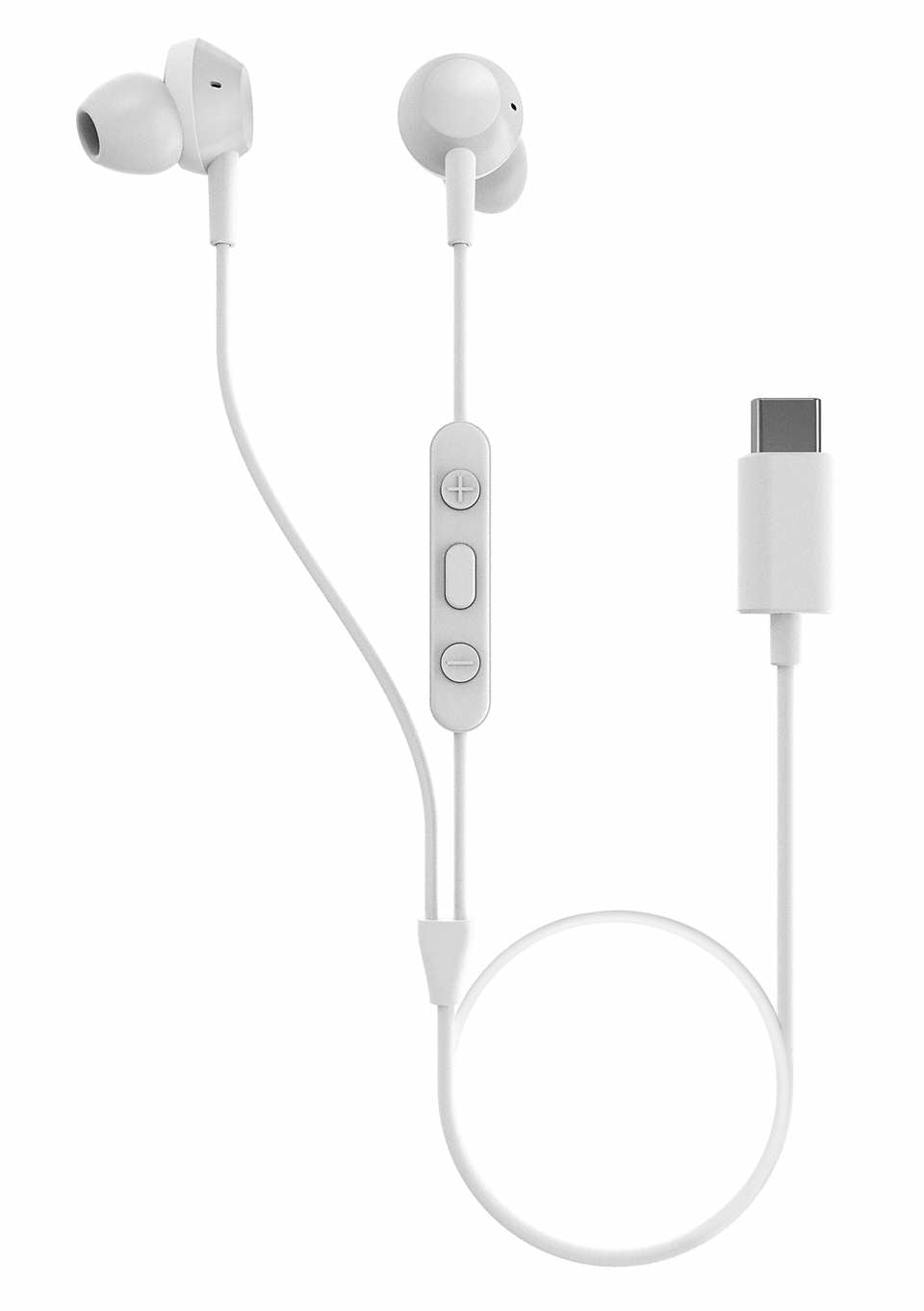 Philips TAE5008WT/00 Kopfhörer & Headset Kabelgebunden im Ohr Anrufe/Musik USB Typ-C Weiß