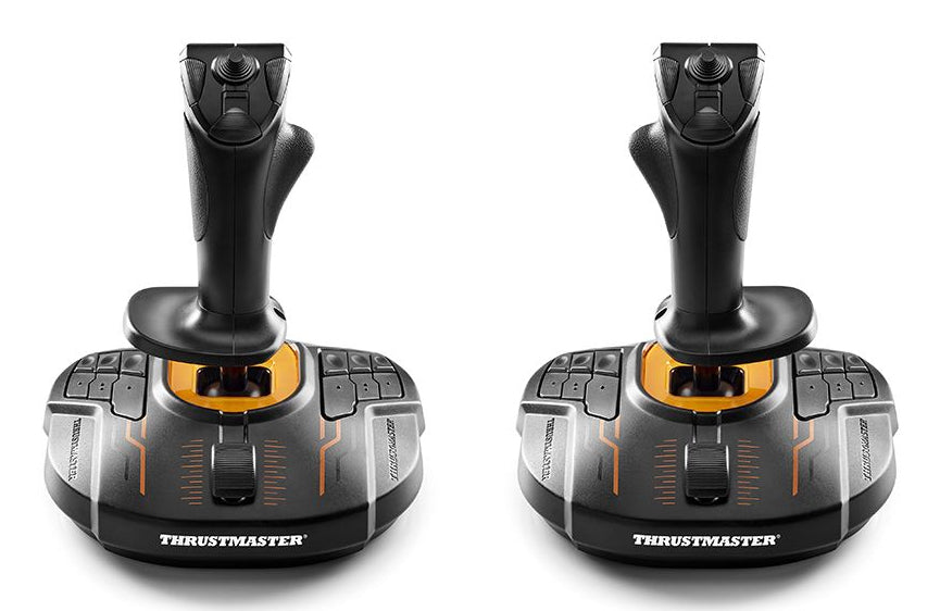 Thrustmaster T.16000M FCS SPACE SIM DUO Schwarz, Orange USB Flightstick Analog / Digital PC