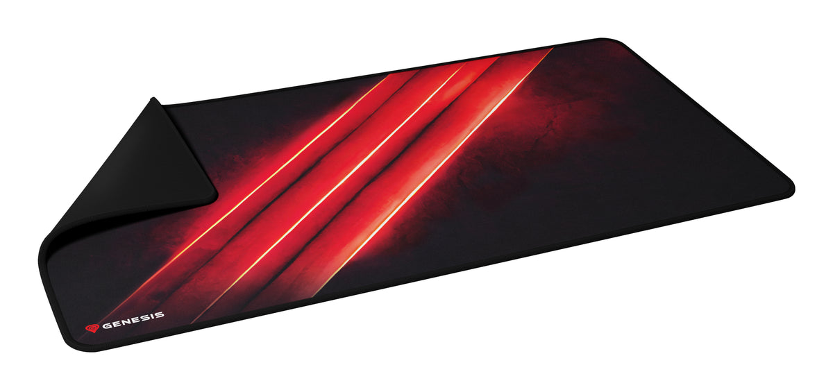 GENESIS Carbon 500 Maxi Flash G2 Gaming-Mauspad Schwarz, Rot