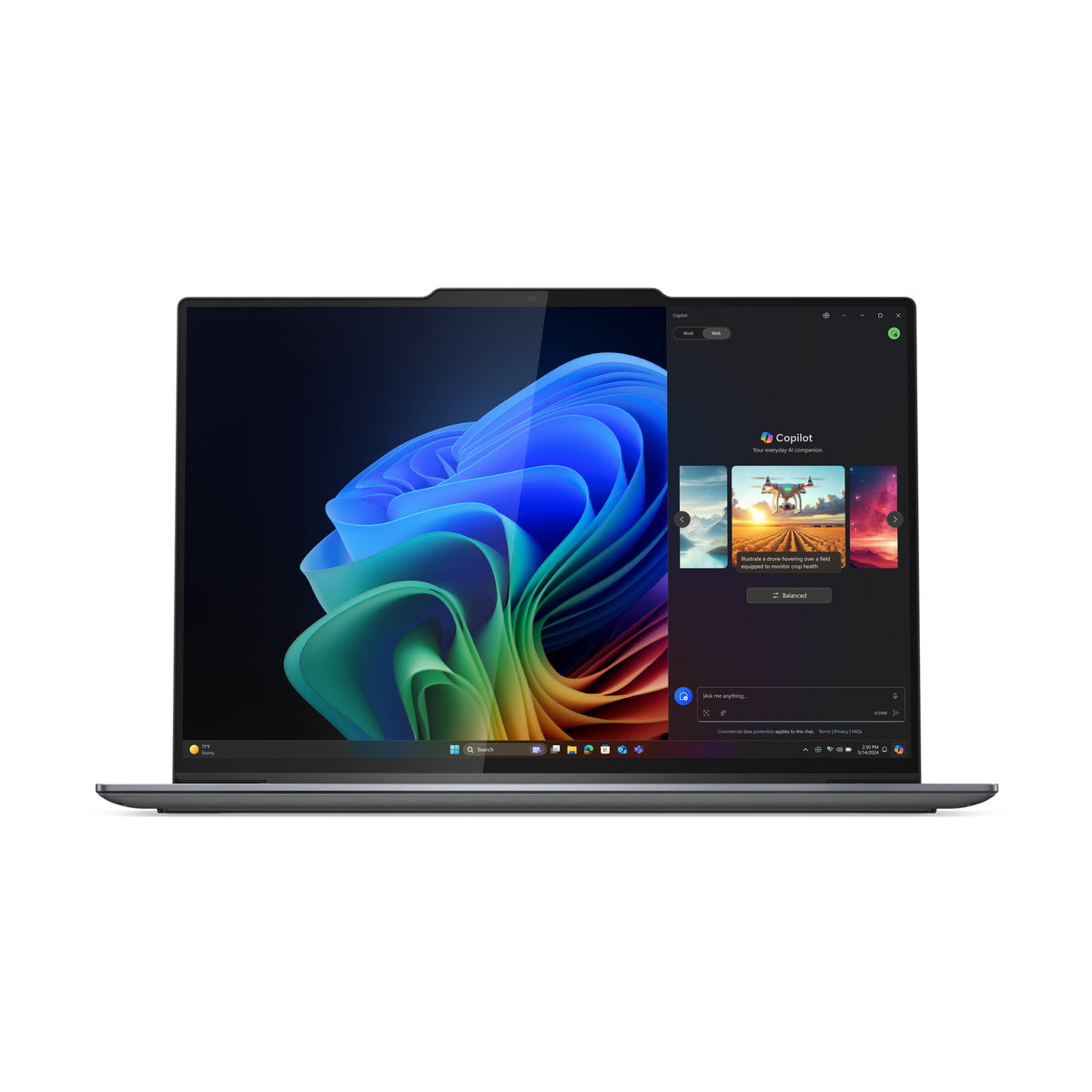 Lenovo ThinkPad X9-14 Gen 1 Copilot+ PC Intel Core Ultra 5 228V Laptop 35,6 cm (14") WUXGA 32 GB LPDDR5x-SDRAM 512 GB SSD Wi-Fi 7 (802.11be) Windows 11 Pro Grau Deutsch