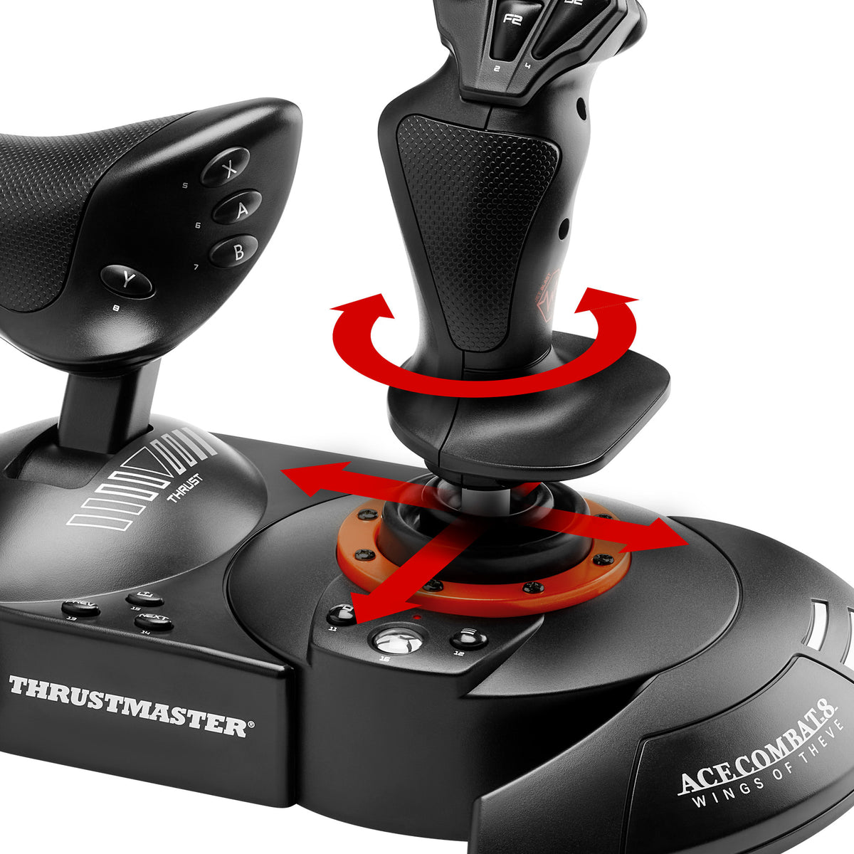 Thrustmaster T.Flight HOTAS NEO-X Ace Combat 8 Wings of Theve Edition Schwarz, Orange USB Flugsimulation Analog / Digital PC, Xbox One, Xbox Series S, Xbox Series X