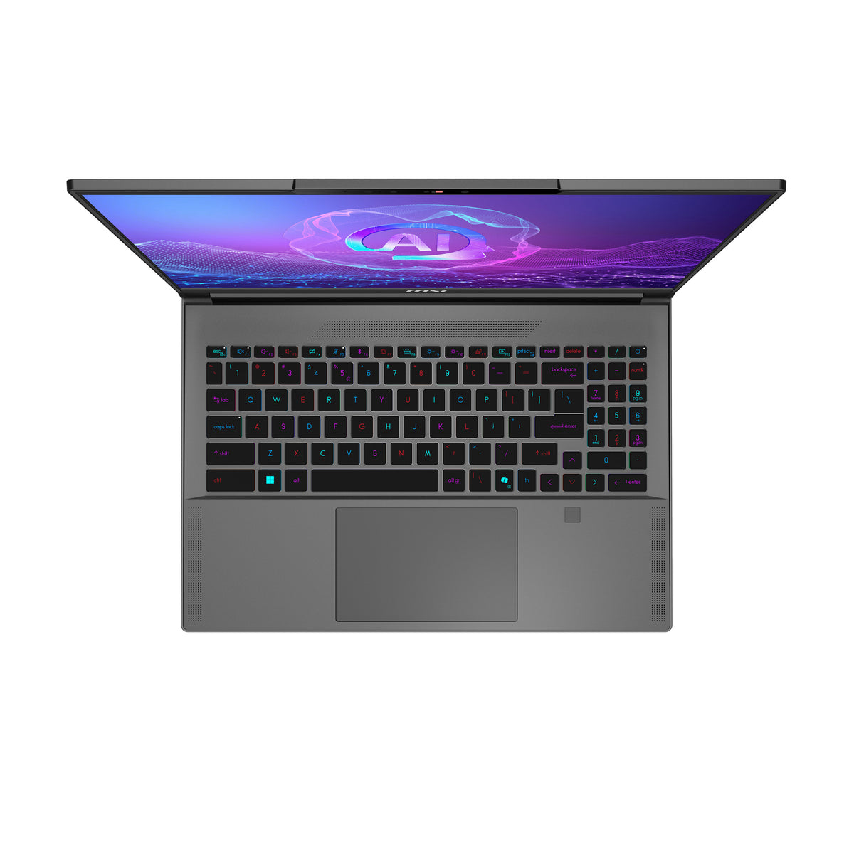 MSI Creator A16 AI+ A3HVGG-047 Copilot+ PC AMD Ryzen AI 9 365 Laptop 40,6 cm (16") Quad HD+ 32 GB LPDDR5x-SDRAM 1 TB SSD NVIDIA GeForce RTX 4070 Wi-Fi 7 (802.11be) Windows 11 Pro Grau