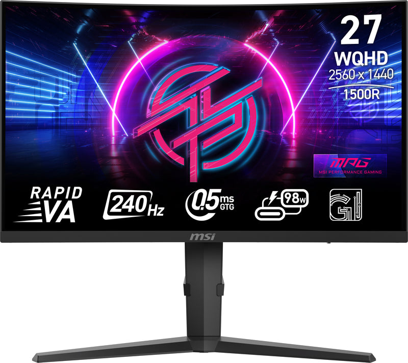 MSI MPG 275CQRXFDE Computerbildschirm 68,6 cm (27") 2560 x 1440 Pixel Wide Quad HD Schwarz