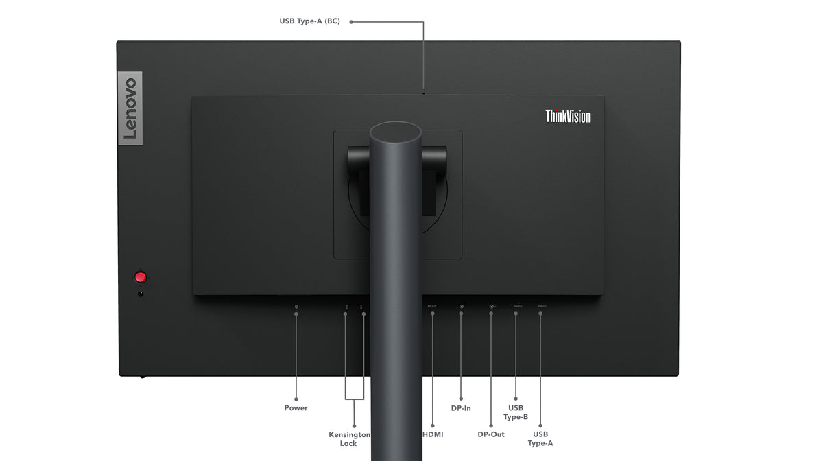 Lenovo ThinkVision P24q-30 Computerbildschirm 60,5 cm (23.8") 2560 x 1440 Pixel Quad HD LED Schwarz