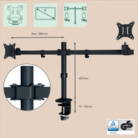 Leitz 61640095 Flachbildschirm-Tischhalterung 81,3 cm (32") Tisch/Bank Schwarz