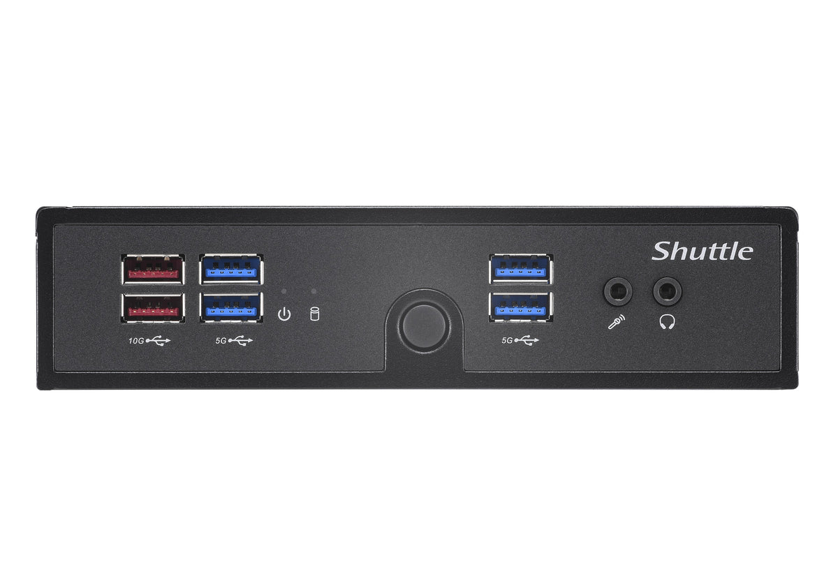 Shuttle XPC slim Barebone DS50U3, Intel i3-1315U, 2x LAN (1x 2.5Gbit ,1x 1Gbit), 1xCOM,1xHDMI,1xDP, 1x VGA, lüfterlos, 24/7 Dauerbetrieb
