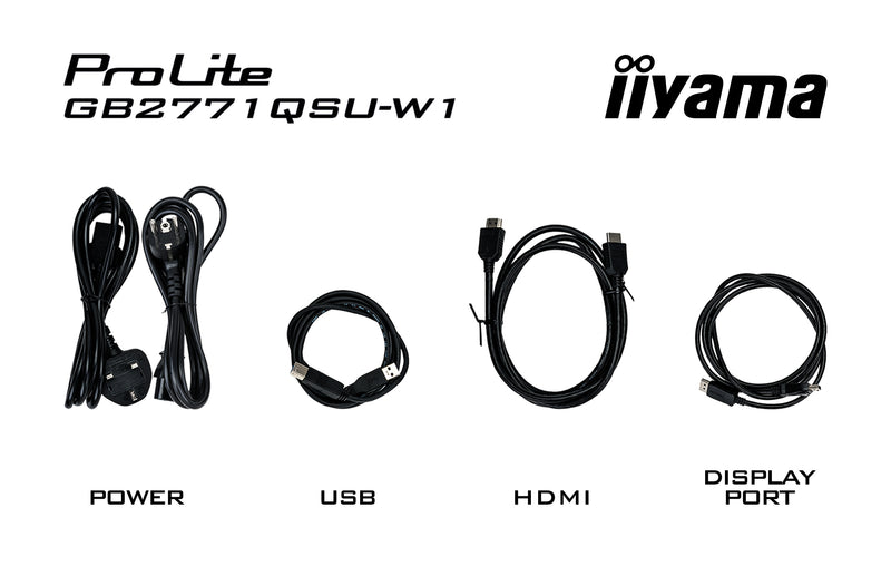 iiyama G-MASTER GB2771QSU-W1 Computerbildschirm 68,6 cm (27") 2560 x 1440 Pixel Wide Quad HD Weiß