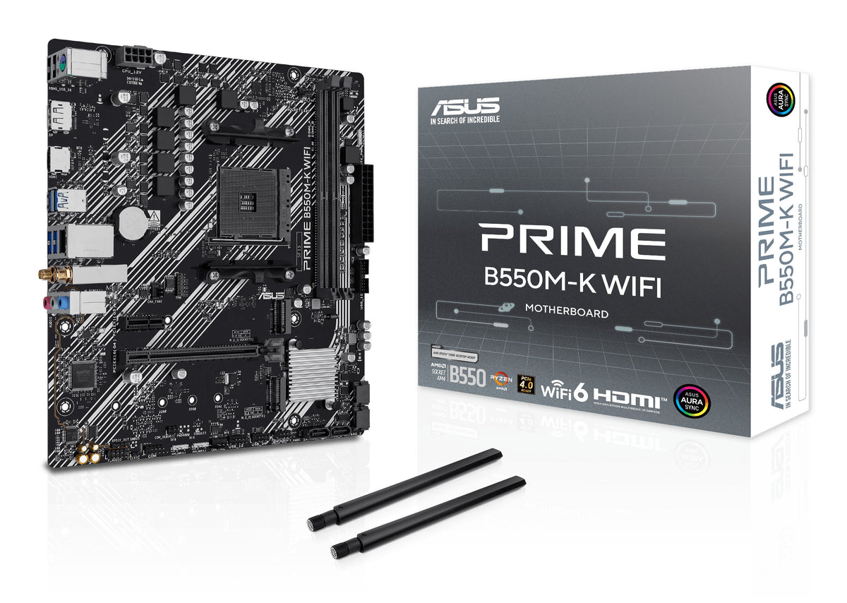 ASUS PRIME B550M-K WIFI AMD B550 Sockel AM4 micro ATX