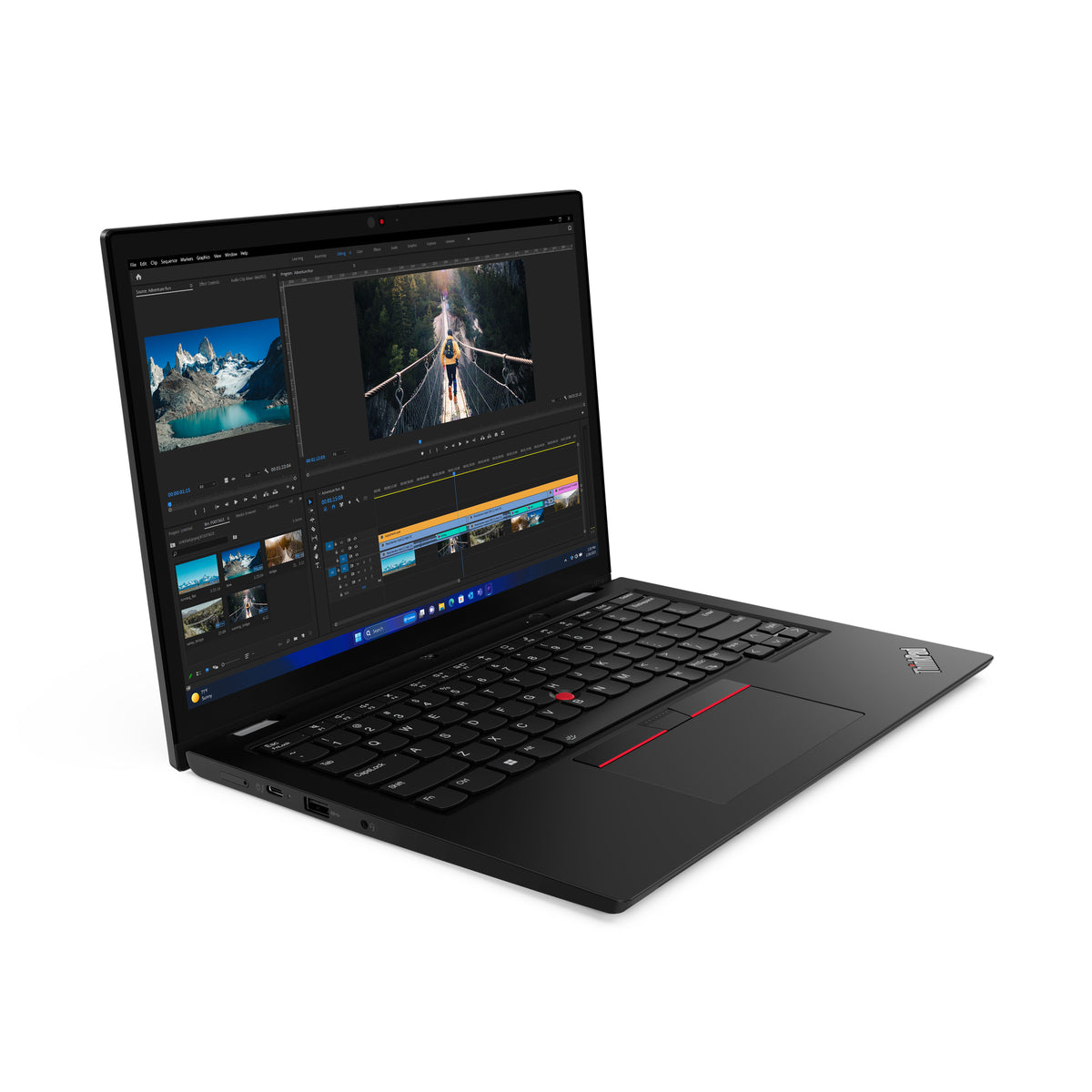 Lenovo ThinkPad L13 2-in-1 Gen 5 (Intel) Intel Core Ultra 5 135U Hybrid (2-in-1) 33.8 cm (13.3") Touchscreen WUXGA 32 GB LPDDR5-SDRAM 256 GB SSD Wi-Fi 6E (802.11ax) Windows 11 Pro German Black