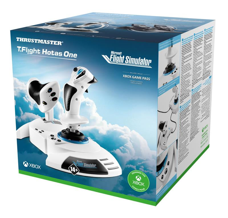 Thrustmaster T.Flight Hotas One Microsoft Flight Simulator Edition Schwarz, Weiß USB Joystick + Motorsteuerungshebel Analog / Digital PC, Xbox One, Xbox One S, Xbox One X