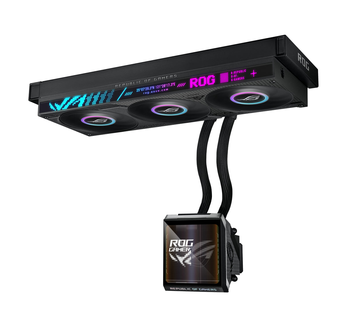 ASUS ROG Strix SLC IV 360 ARGB LCD Refroidisseur de liquide pour processeur 12 cm Noir 1 pièce(s)