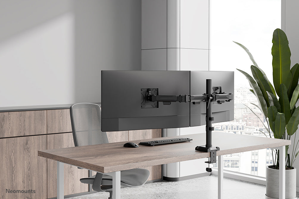 Neomounts DS60-600BL2 Monitorarm 10-32" - Quick Fix - 180°-Stopp