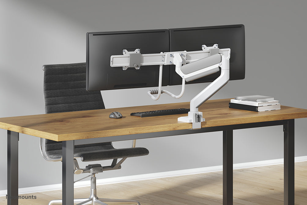 Neomounts DS75-450WH2 Monitorarm 17-32" - Gasfeder - Topfix - 180°-Stopp