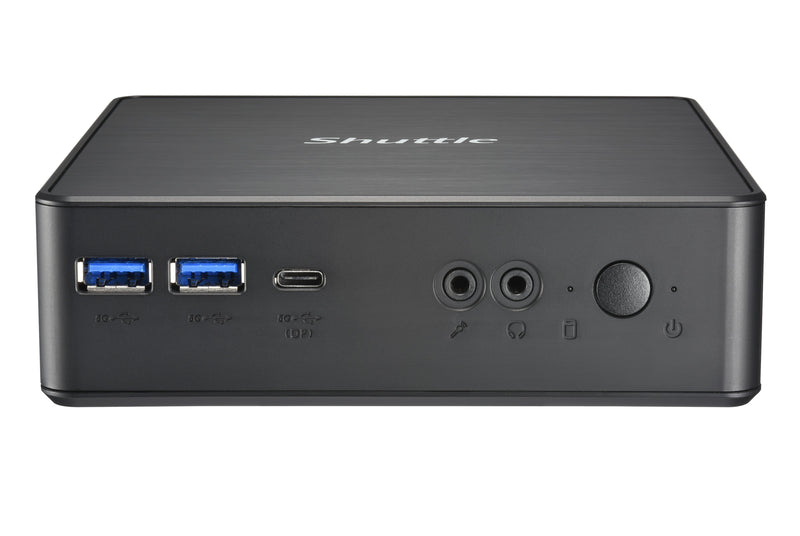 Shuttle XPC Nano PC NC40U5, Intel Core i5-1235U, 1x HDMI, 1x DP,1xUSB-C/DP, 6x USB3.2, 1x 2.5" bay, 2x M.2, 1x LAN, RAID, 24/7 Dauerbetrieb, inkl. VESA & Stand