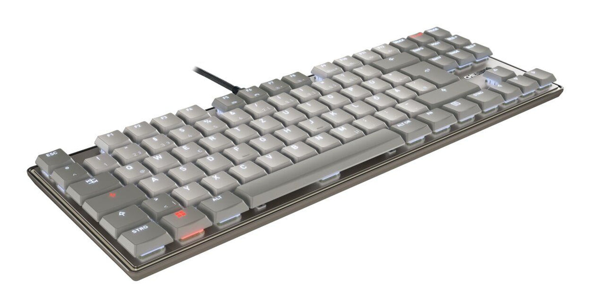 CHERRY KC 500 MX LP TKL Tastatur Heimbüro USB QWERTZ Deutsch Grau