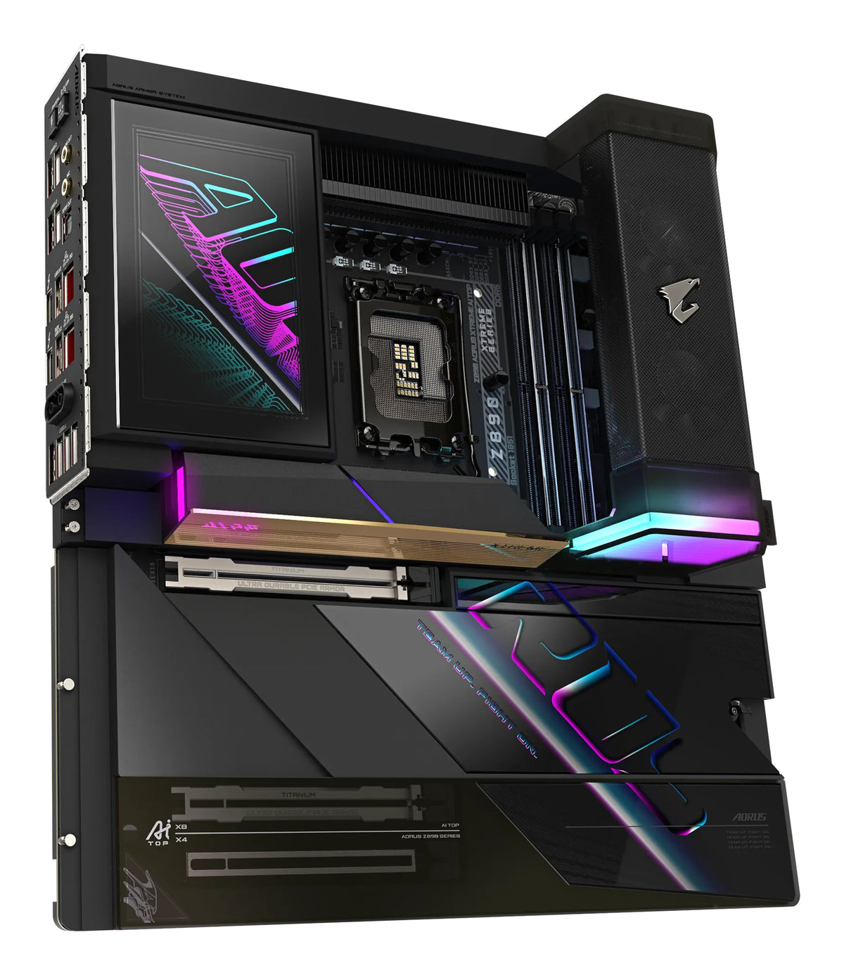 GIGABYTE Z890 AORUS XTREME AI TOP Motherboard - Unterstützt Intel Core Ultra (Serie 2) CPUs, 22+1+2 Phasen VRM, bis zu 9500MHz DDR5 (OC), PCIe 5.0 M.2, Wi-Fi 7, Thunderbolt 5