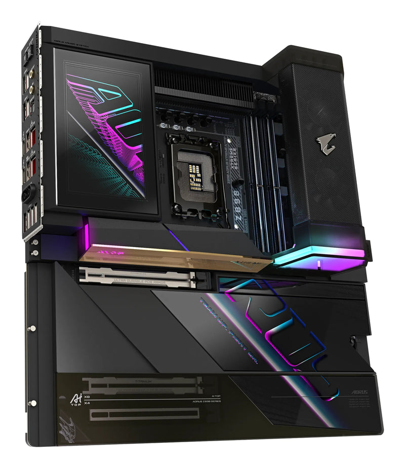 GIGABYTE Z890 AORUS XTREME AI TOP Motherboard - Unterstützt Intel Core Ultra (Serie 2) CPUs, 22+1+2 Phasen VRM, bis zu 9500MHz DDR5 (OC), PCIe 5.0 M.2, Wi-Fi 7, Thunderbolt 5