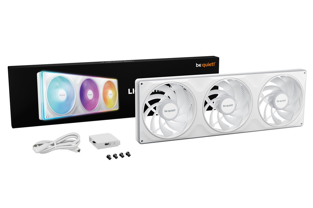 be quiet! Light Wings Pro IO 420mm Reverse White Weiß