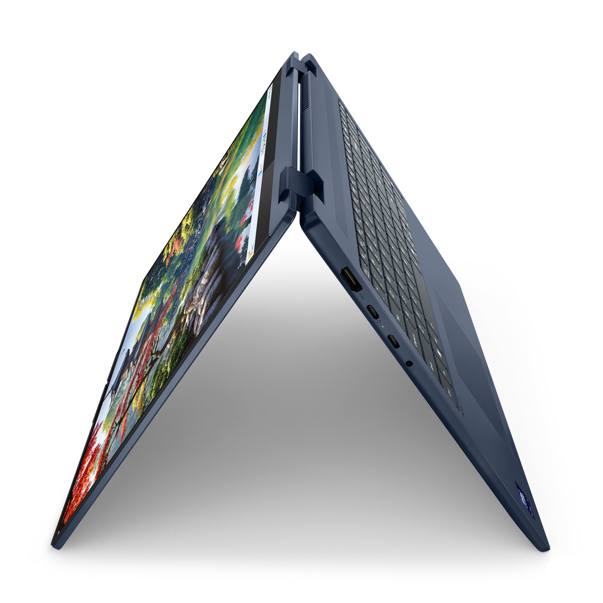 Lenovo IdeaPad 5 2-in-1 16IAL10 Intel Core Ultra 5 225U Hybrid (2-in-1) 40,6 cm (16") Touchscreen WUXGA 16 GB LPDDR5x-SDRAM 512 GB SSD Wi-Fi 6 (802.11ax) Windows 11 Home Schweiz Blau