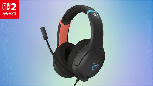 Turtle Beach Airlite Fit Wired Gaming Headset Offiziell Lizenziert für Nintendo Switch 2, 1, und OLED, Anthrazitschwarz