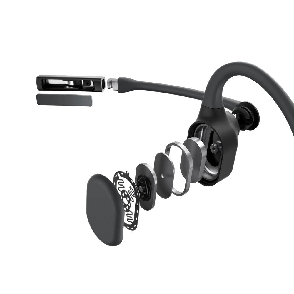 SHOKZ OpenComm2 Kopfhörer Verkabelt & Kabellos Kopfband Büro/Callcenter USB Typ-C Bluetooth Schwarz
