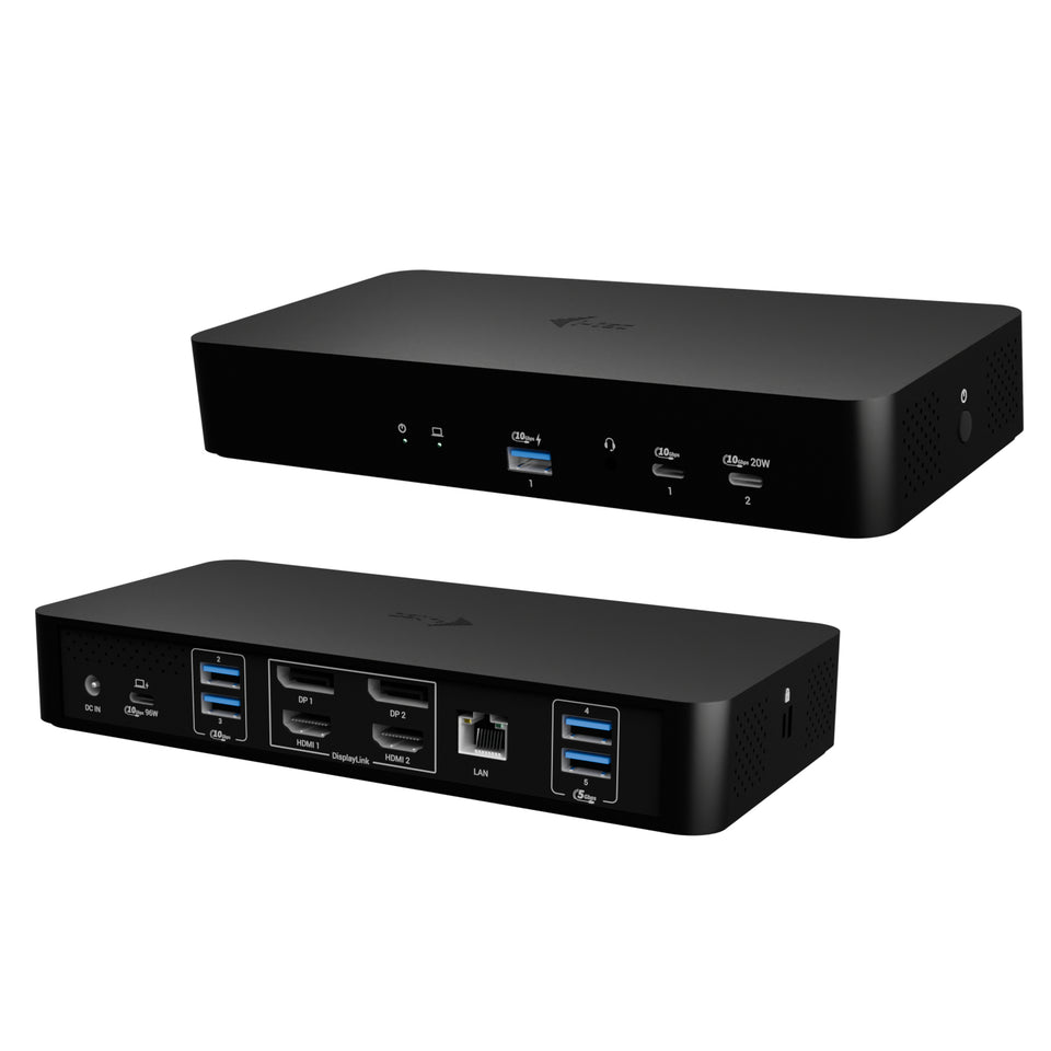 i-tec Station d'accueil universelle intelligente avec double affichage et Power Delivery 100W
