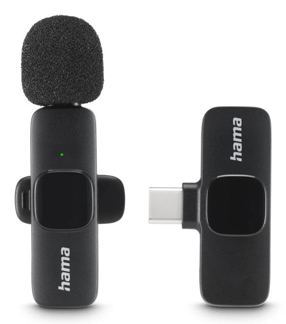 Hama Smart Wireless Schwarz Lavalier-/Aufsteckmikrofon