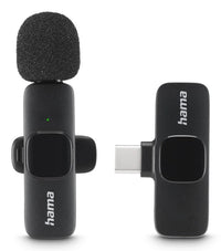Hama Smart Wireless Schwarz Lavalier-/Aufsteckmikrofon