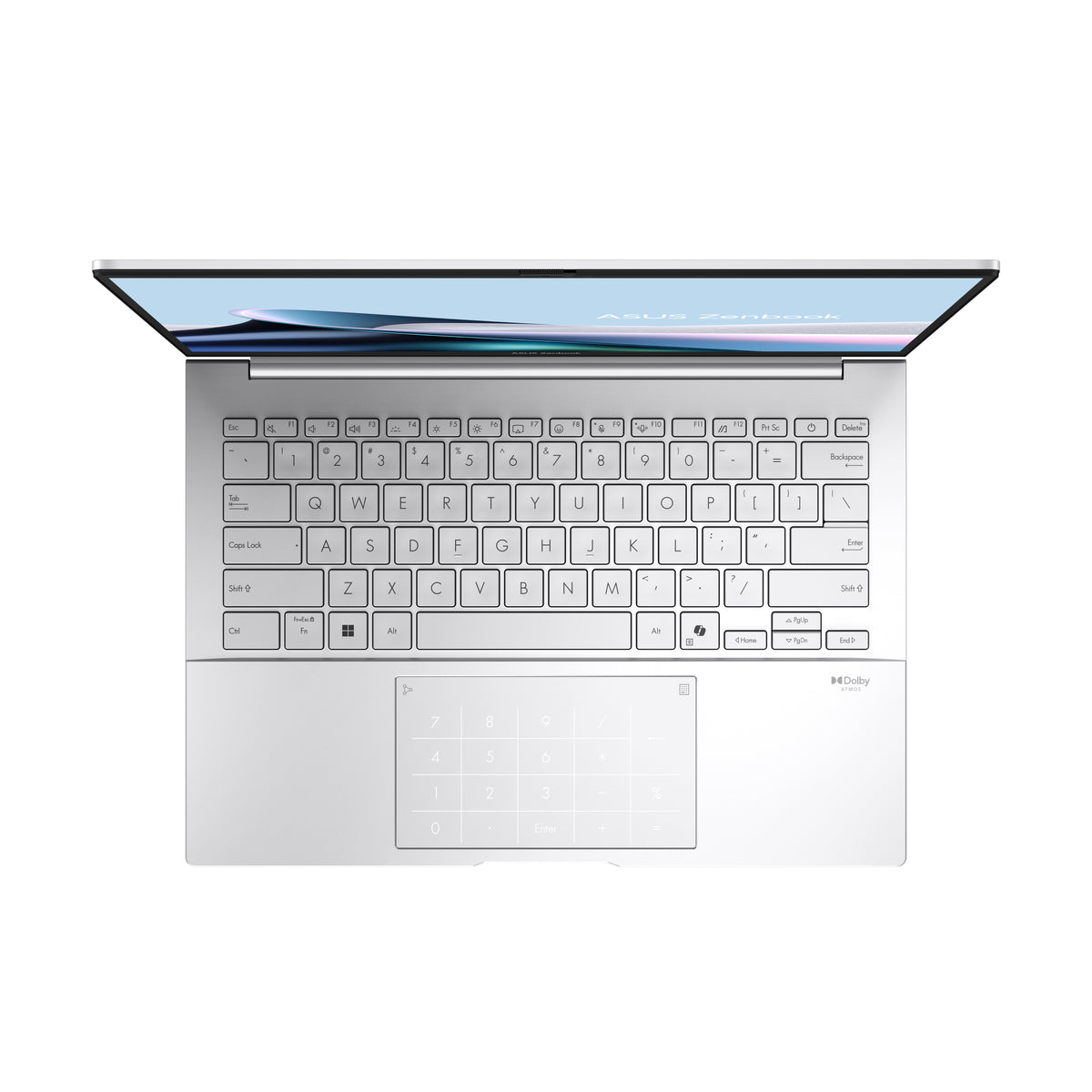 ASUS Zenbook 14 OLED UX3405CA-PZ092X Intel Core Ultra 9 285H Laptop 35,6 cm (14") Touchscreen WQXGA+ 32 GB LPDDR5x-SDRAM 1 TB SSD Wi-Fi 7 (802.11be) Windows 11 Pro Deutsch Silber