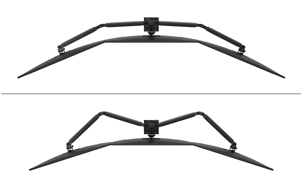 Neomounts DS60-600BL3 Monitorarm 10-27" - Quick Fix - 180°-Stopp