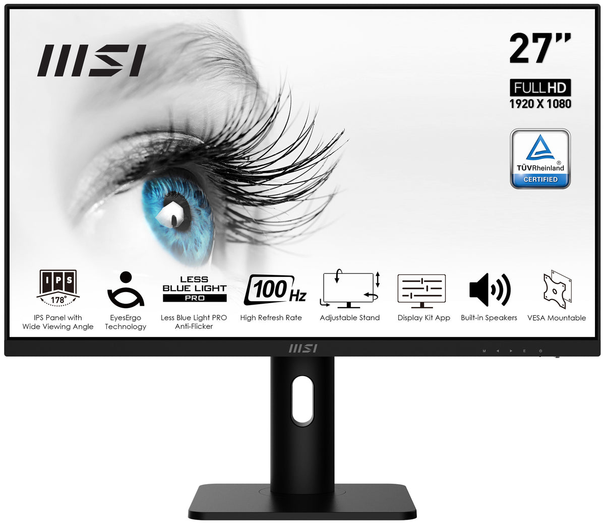 MSI Pro MP273AP Computerbildschirm 68,6 cm (27") 1920 x 1080 Pixel Full HD Schwarz