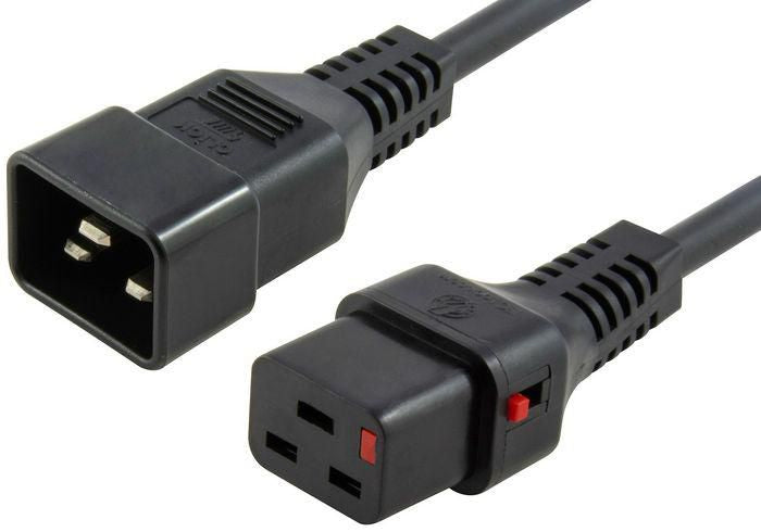 Microconnect PC1284 Stromkabel Schwarz 1 m C20-Koppler C19-Koppler