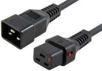 Microconnect PC1284 Stromkabel Schwarz 1 m C20-Koppler C19-Koppler