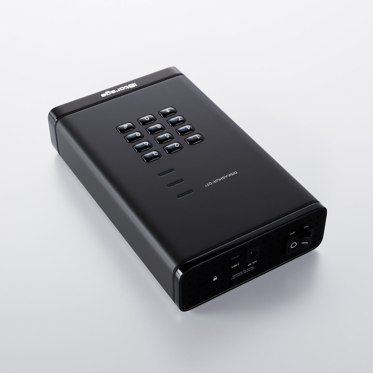 iStorage IS-DT3-256-26000-F Externe Festplatte 26 TB USB Typ-C 3.2 Gen 1 (3.1 Gen 1) Schwarz