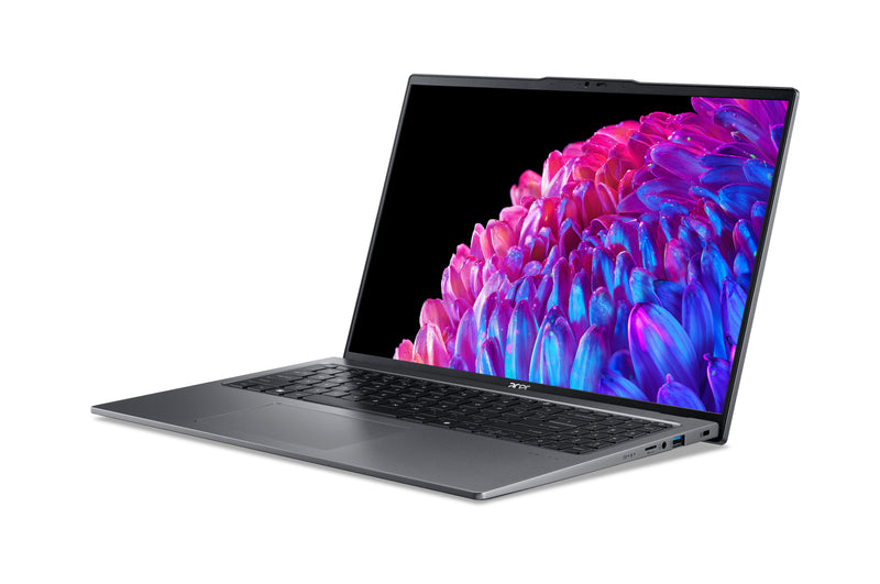 Acer Swift Go 16 SFG16-72-76Q5 Intel Core Ultra 7 155U Laptop 40,6 cm (16") 3.2K 16 GB LPDDR5-SDRAM 512 GB SSD Wi-Fi 6E (802.11ax) Windows 11 Home Deutsch Grau