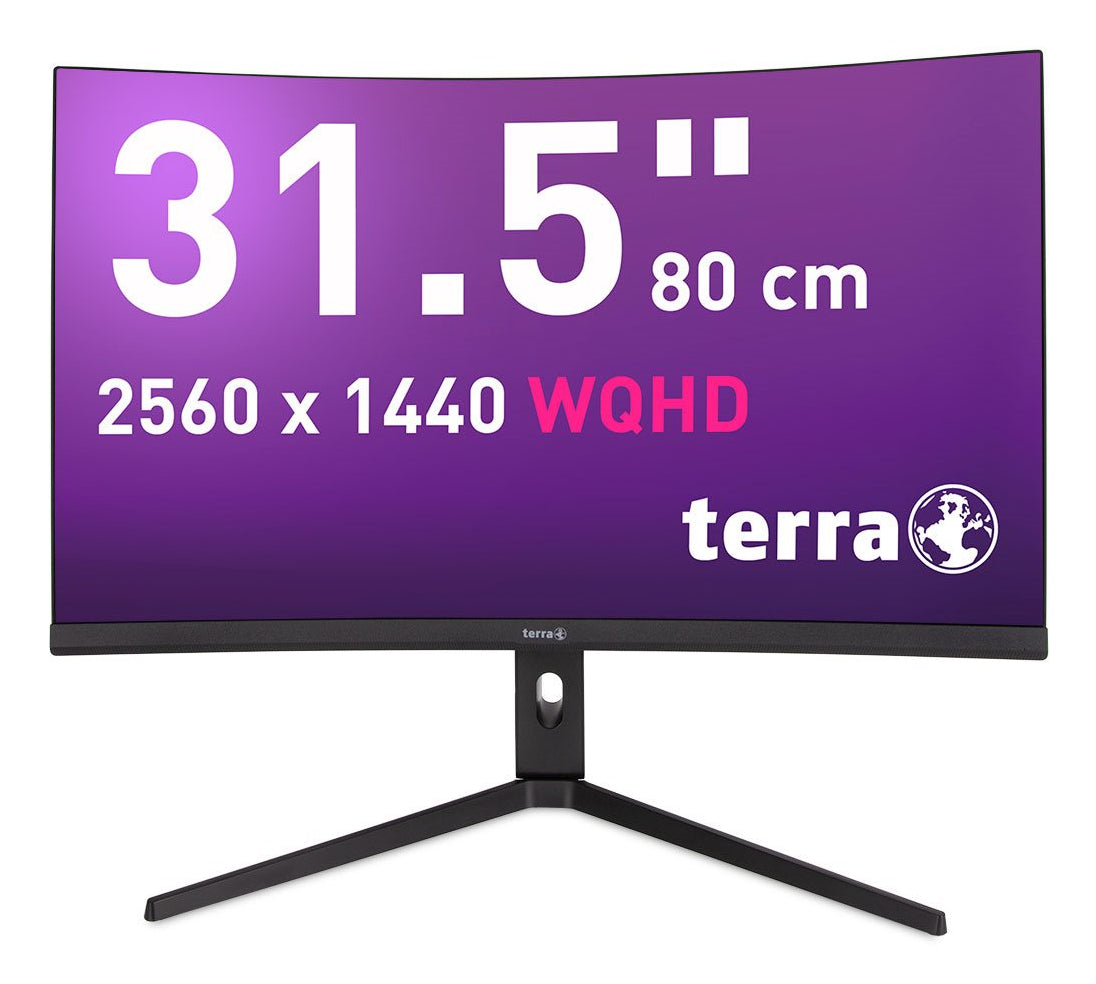 TERRA LCD/LED 3285W HA black CURVED USB-C/HDMI/DP