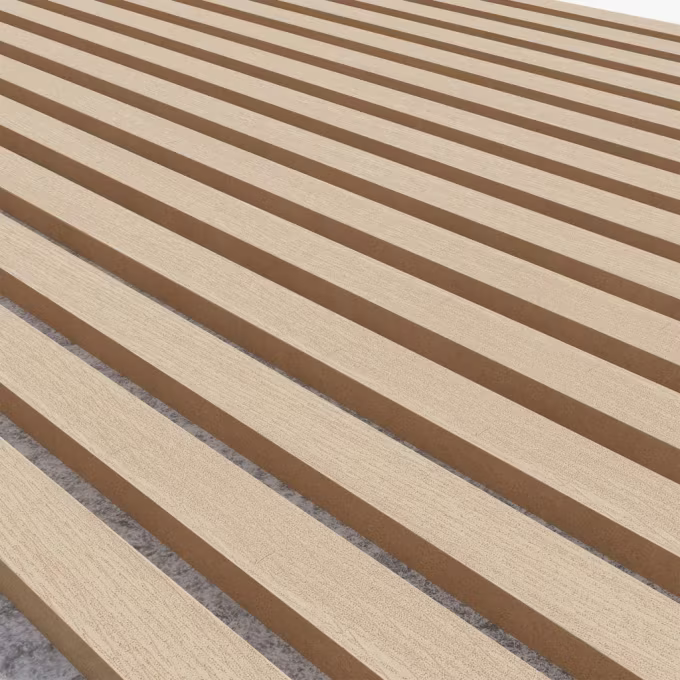 WoodUpp® Akupanel | Eiche Klassisch (Filz Grau) | 240cm x 60cm