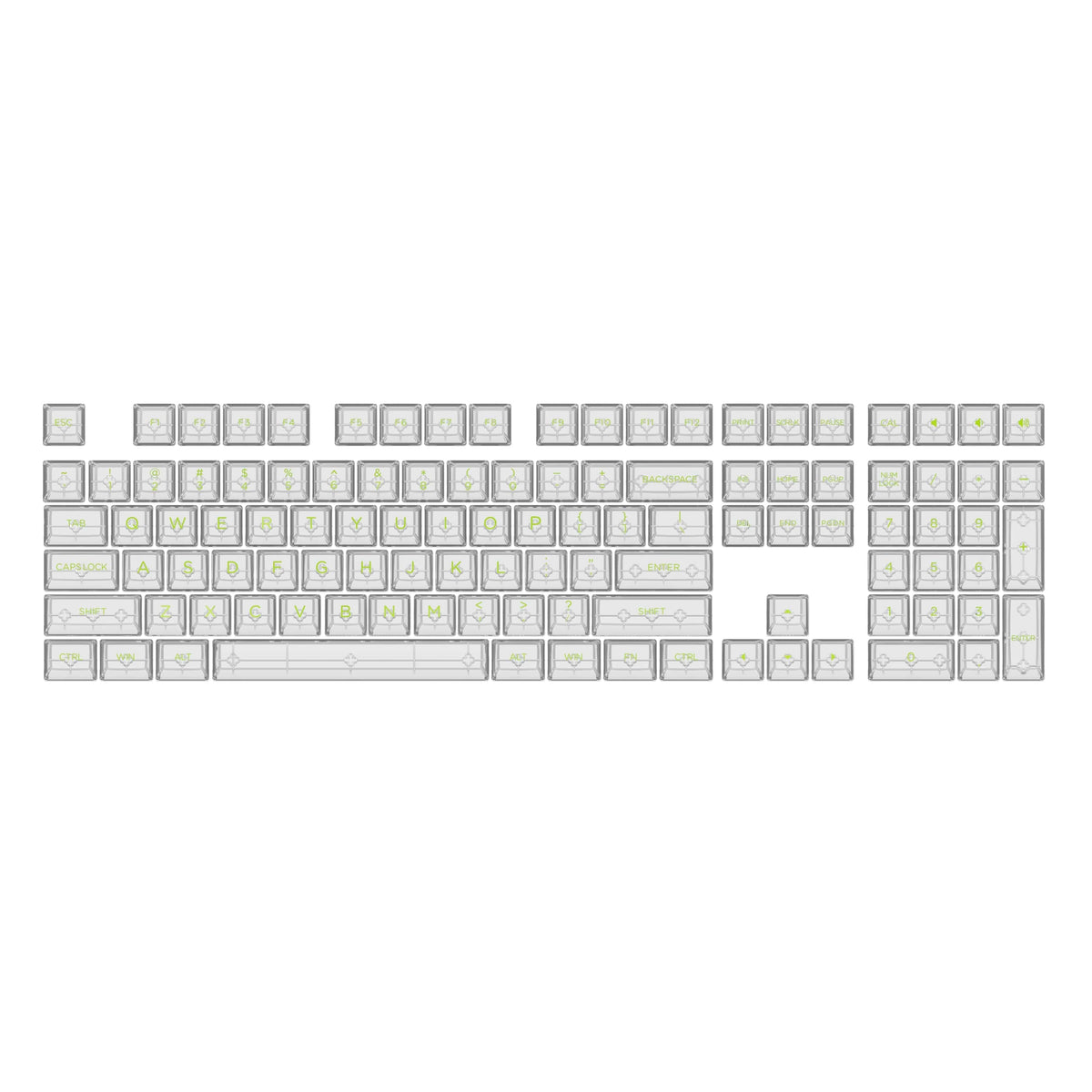 ASA Clear Printed Keycap