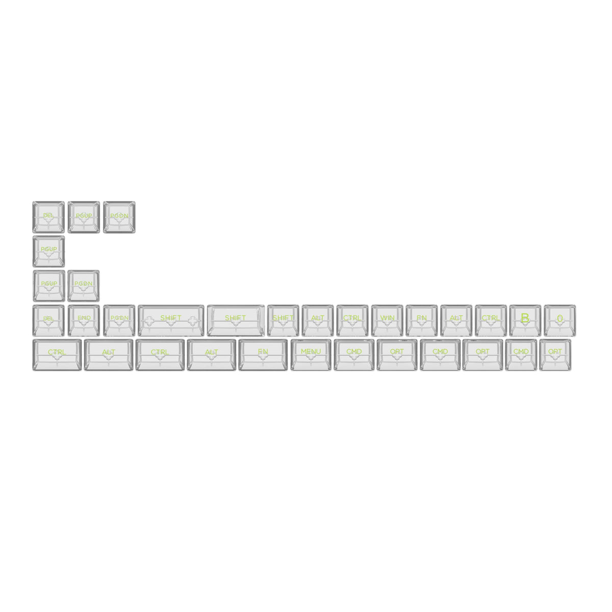 ASA Clear Printed Keycap