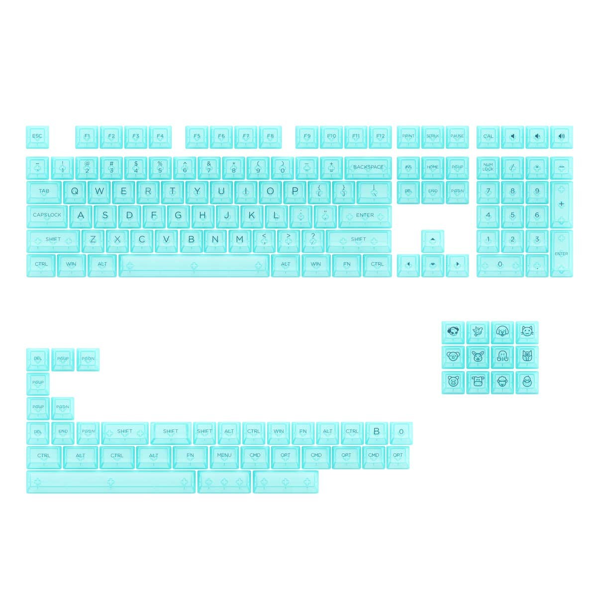 ASA Clear Printed Keycap