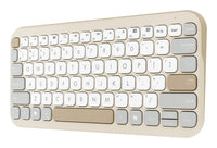 ASUS Marshmallow Keyboard KW100 Tastatur Haus Bluetooth QWERTZ Deutsch Beige, Grau, Weiß