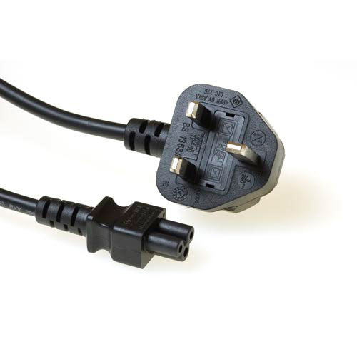 Cavo di alimentazione ACT spina UK - C5 nero 1,8 m