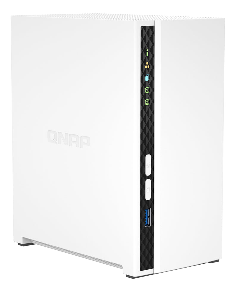 QNAP TS-233 NAS & Speicherserver Tower ARM Cortex-A55 2 GB 0 TB QNAP QTS Weiß