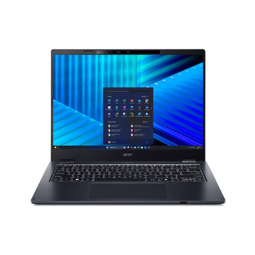 Acer TravelMate P4 TMP414-55-TCO-528B Intel Core Ultra 5 225U Laptop 35,6 cm (14") WUXGA 16 GB DDR5-SDRAM 512 GB SSD Wi-Fi 7 (802.11be) Windows 11 Pro Blau
