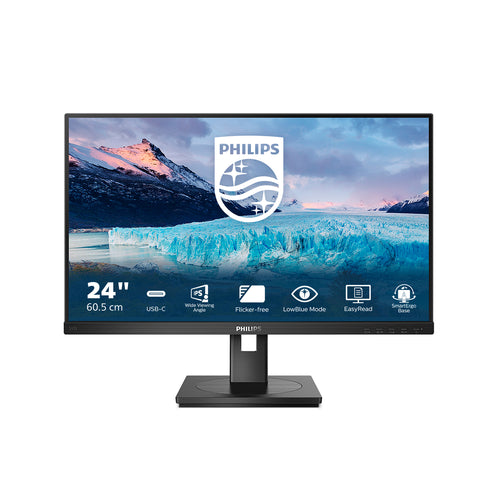 Philips S Line 243S1/00 Computerbildschirm 60,5 cm (23.8") 1920 x 1080 Pixel Full HD LCD Schwarz