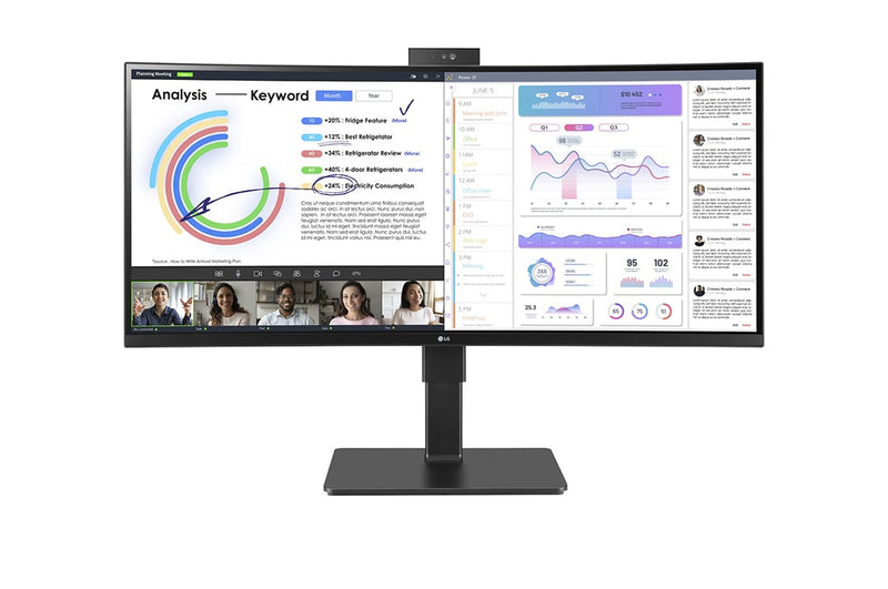 LG 34BQ77QC-B Computerbildschirm 86,4 cm (34") 3440 x 1440 Pixel UltraWide Dual Quad HD LCD Schwarz