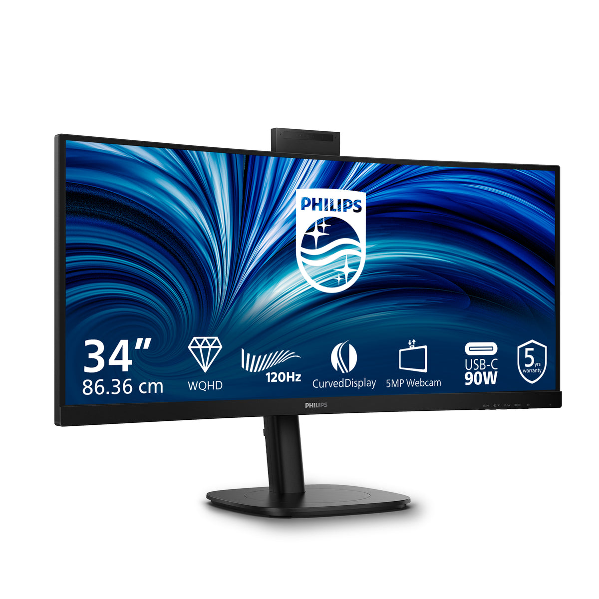 Philips 3000 series 34B2U3600CH/00 Computerbildschirm 86,4 cm (34") 3440 x 1440 Pixel Wide Quad HD LCD Schwarz