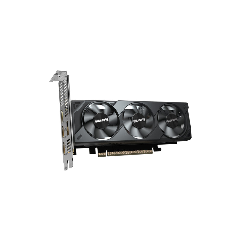 GIGABYTE GeForce RTX 5050 OC Low Profile 8G Grafikkarte - 8GB GDDR6, 128bit, PCI-E 5.0, 2587MHz Kerntakt, 2 x DP, 2 x HDMI, NVIDIA DLSS 4, GV-N5050OC-8GL